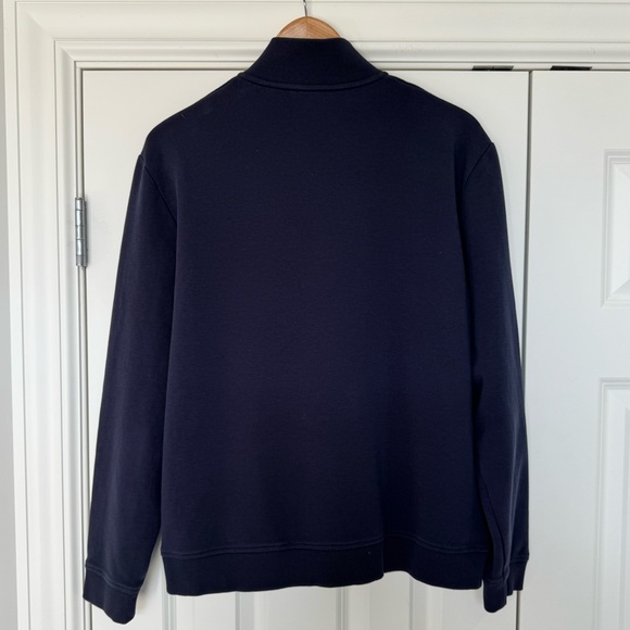 Ted Baker London Men's Quarter Zip
Knit Sweater Pullover Navy Blue Size 6 (XXL) - Picture 5 of 13